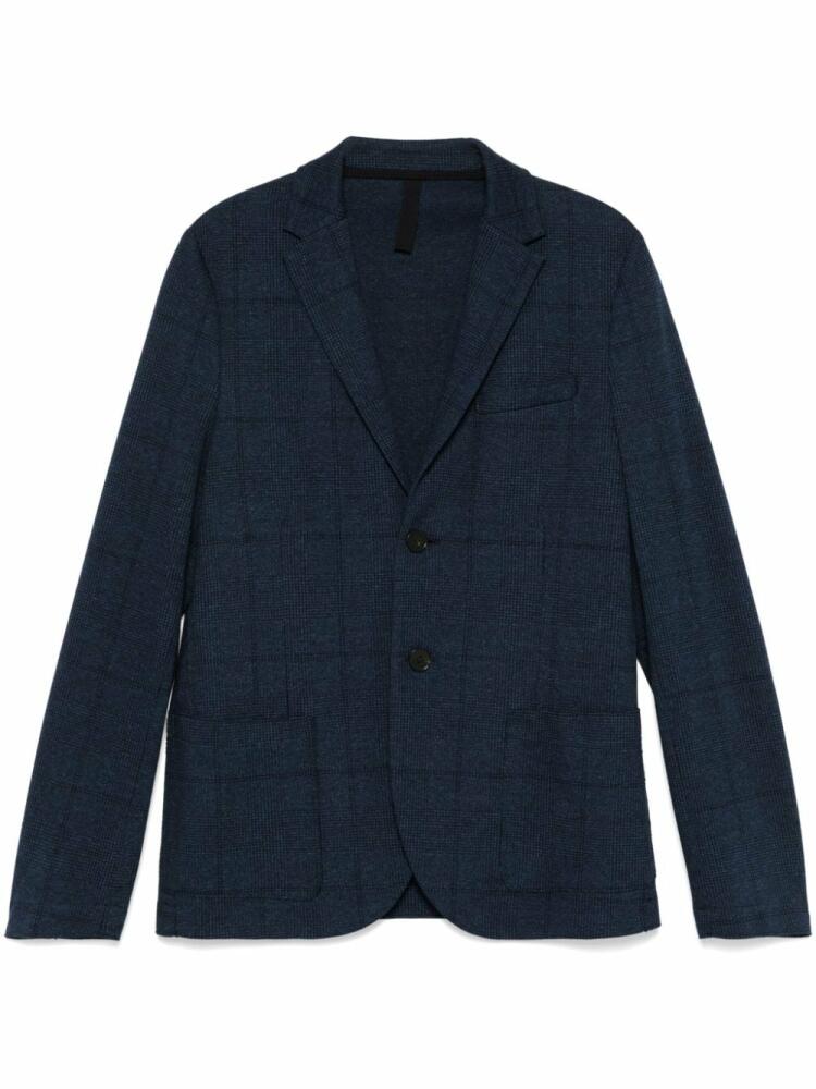 Harris Wharf London Prince of Wales-pattern blazer - Blue Cover