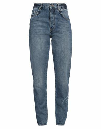 Iceberg Woman Jeans Blue Cotton Cover