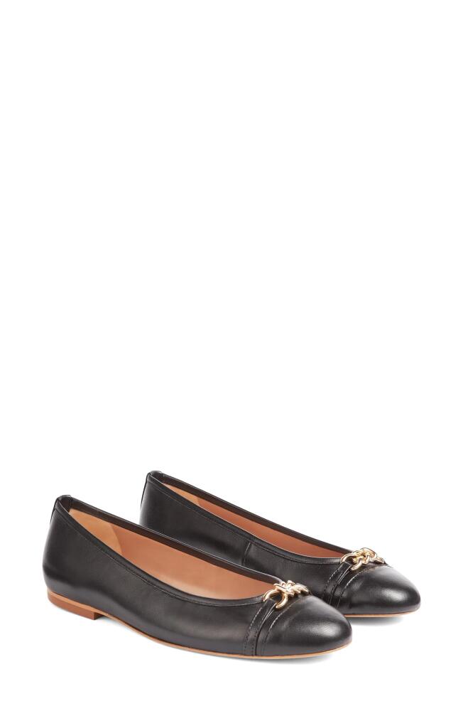 LK Bennett Brielle Cap Toe Flat in Black Cover