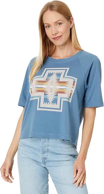 Pendleton Harding Raglan Sleeve Tee (Coronet Blue) Women's Clothing Cover