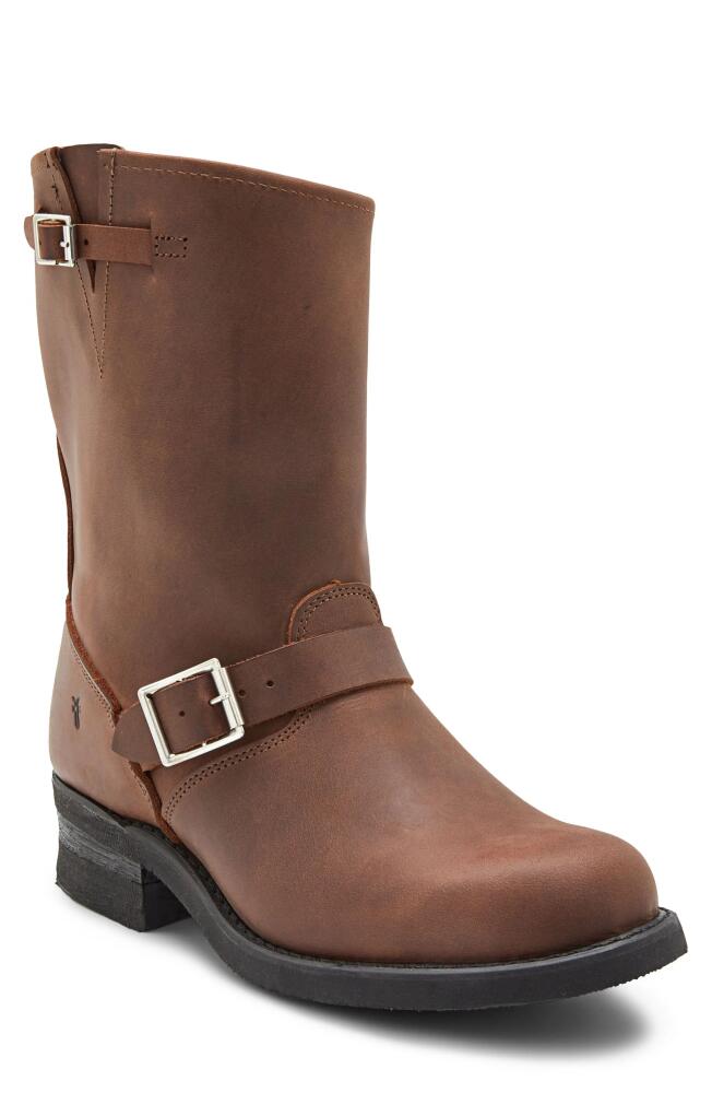 Frye Engineer Biker Boot in Gaucho - Crazy Horse Leather Cover