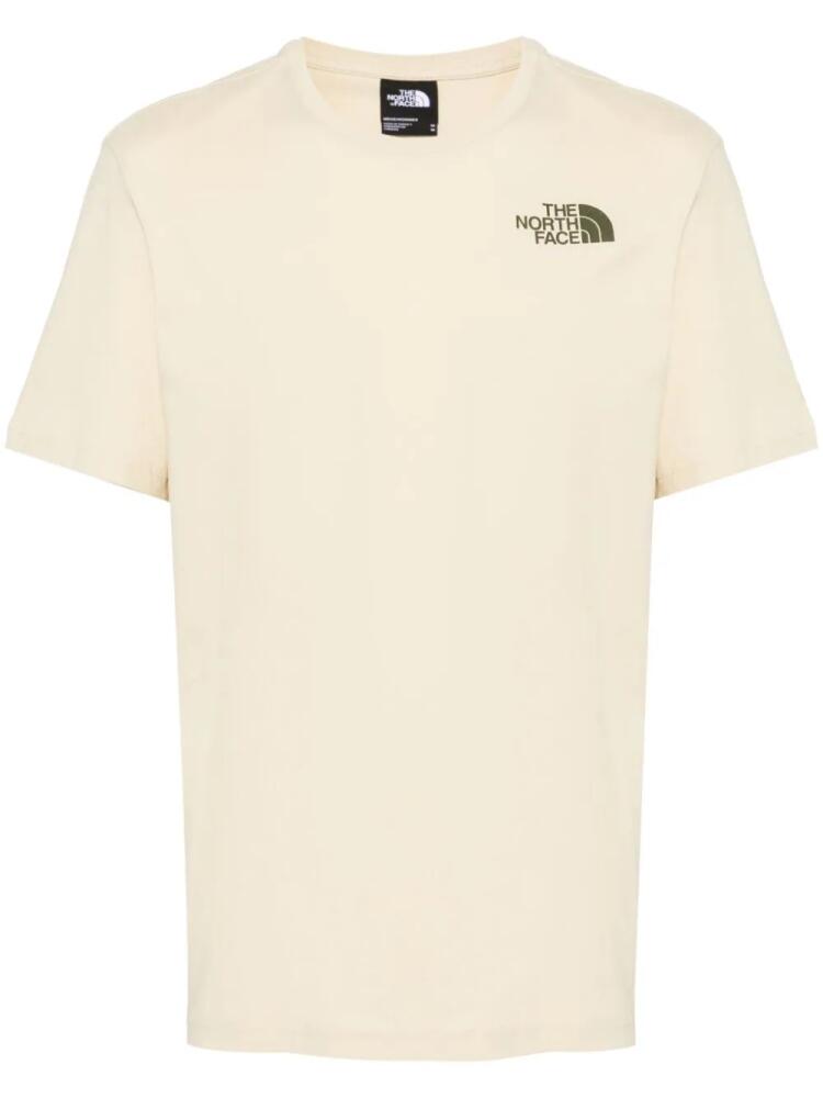 The North Face logo-print cotton T-shirt - Neutrals Cover