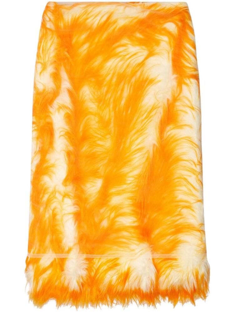 Diesel O-Talu midi skirt - Orange Cover