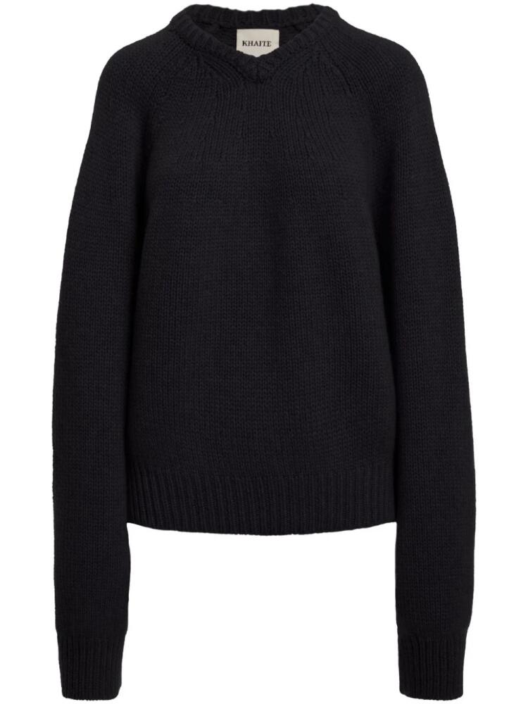 KHAITE The Nalani cashmere jumper - Black Cover