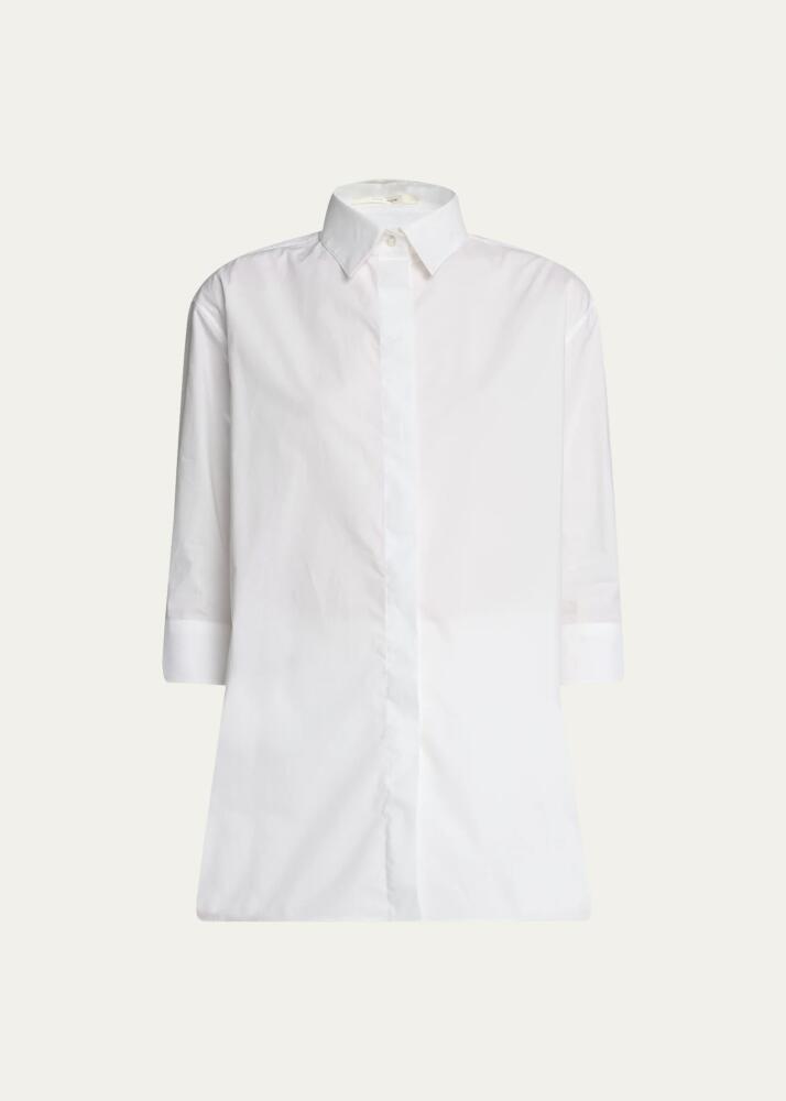 THE ROW Elada Poplin Shirt Cover