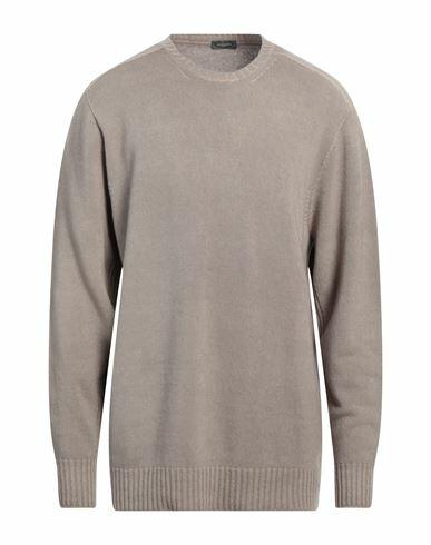 Rossopuro Man Sweater Dove grey Wool, Cashmere Cover