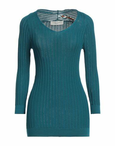 Golden Goose Woman Sweater Deep jade Cotton Cover