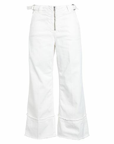 Max & co. Woman Pants White Cotton, Elastane Cover