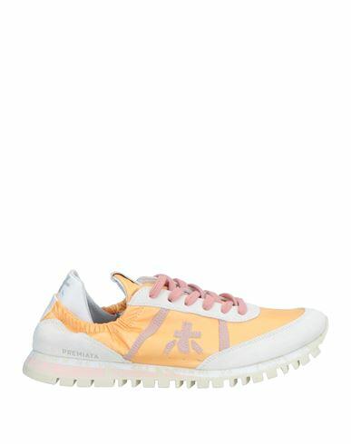 Premiata Woman Sneakers Mandarin Leather, Textile fibers Cover