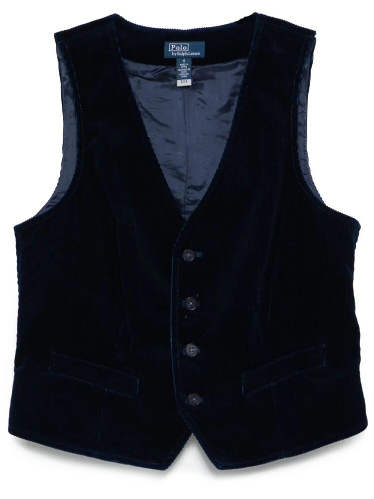 Polo Ralph Lauren corduroy waistcoat - Blue Cover