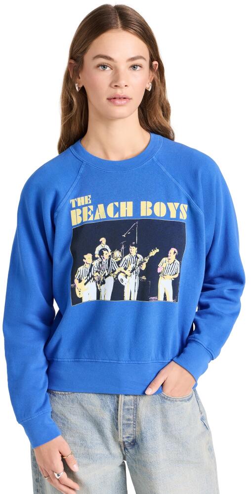 Daydreamer The Beach Boys Concert Raglan Crew Sweatshirt Washed Cobalt Cover