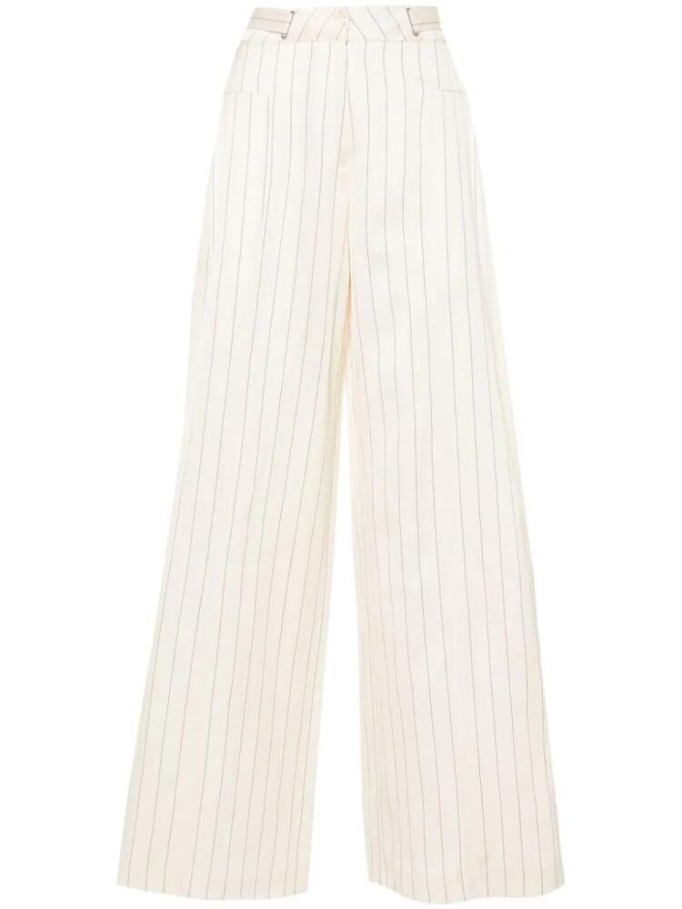 REMAIN high-waist palazzo pants - Neutrals Cover