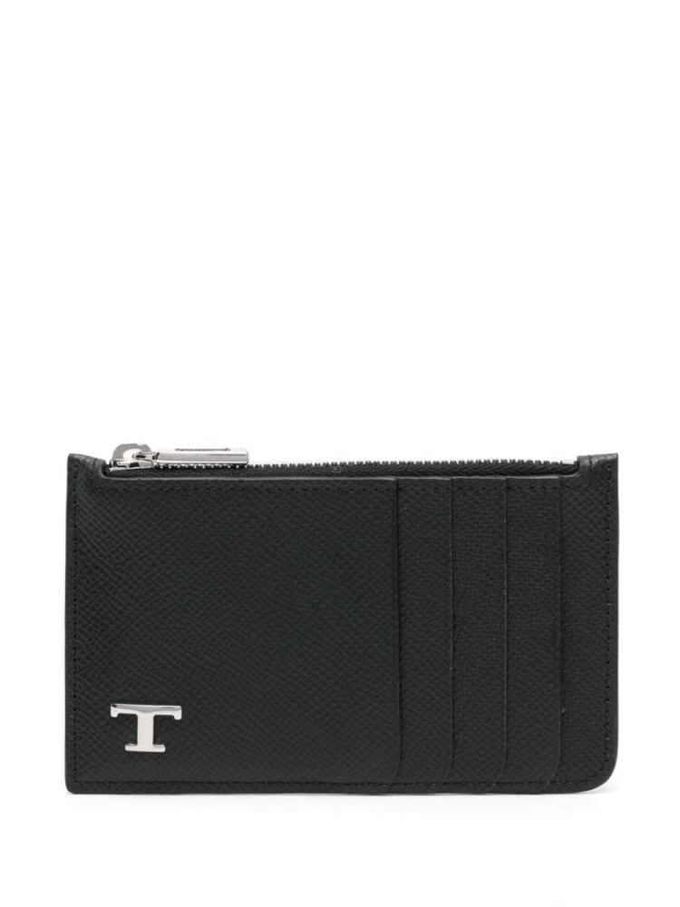 Tod's T Timeless-logo card holder - Black Cover