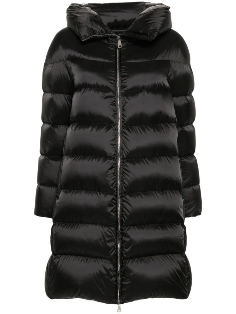 Add hooded down coat - Black Cover