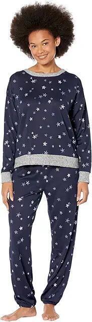 Splendid Pullover Jogger PJ Set (Multi Star) Women's Pajama Sets Cover