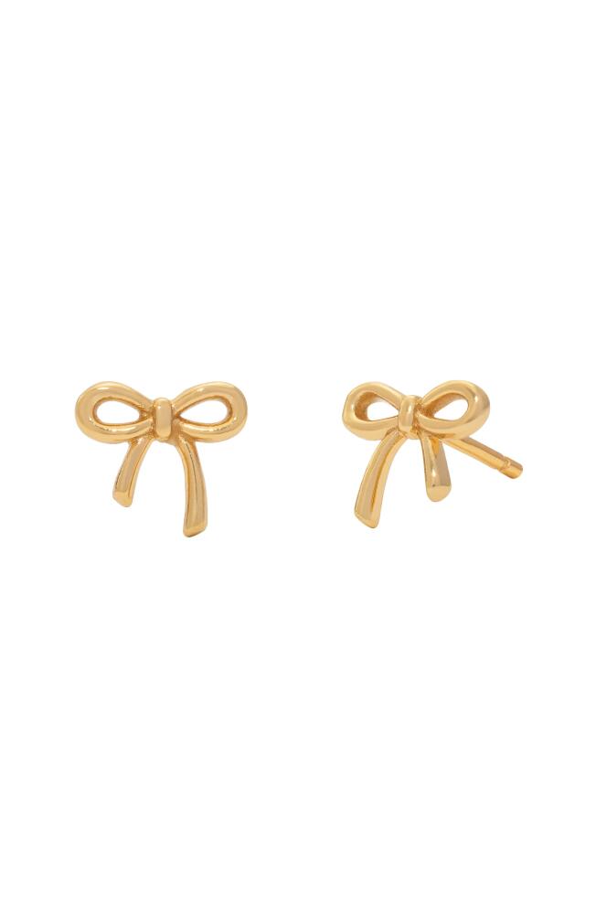 MADE BY MARY Bow Stud Earrings in Gold Cover