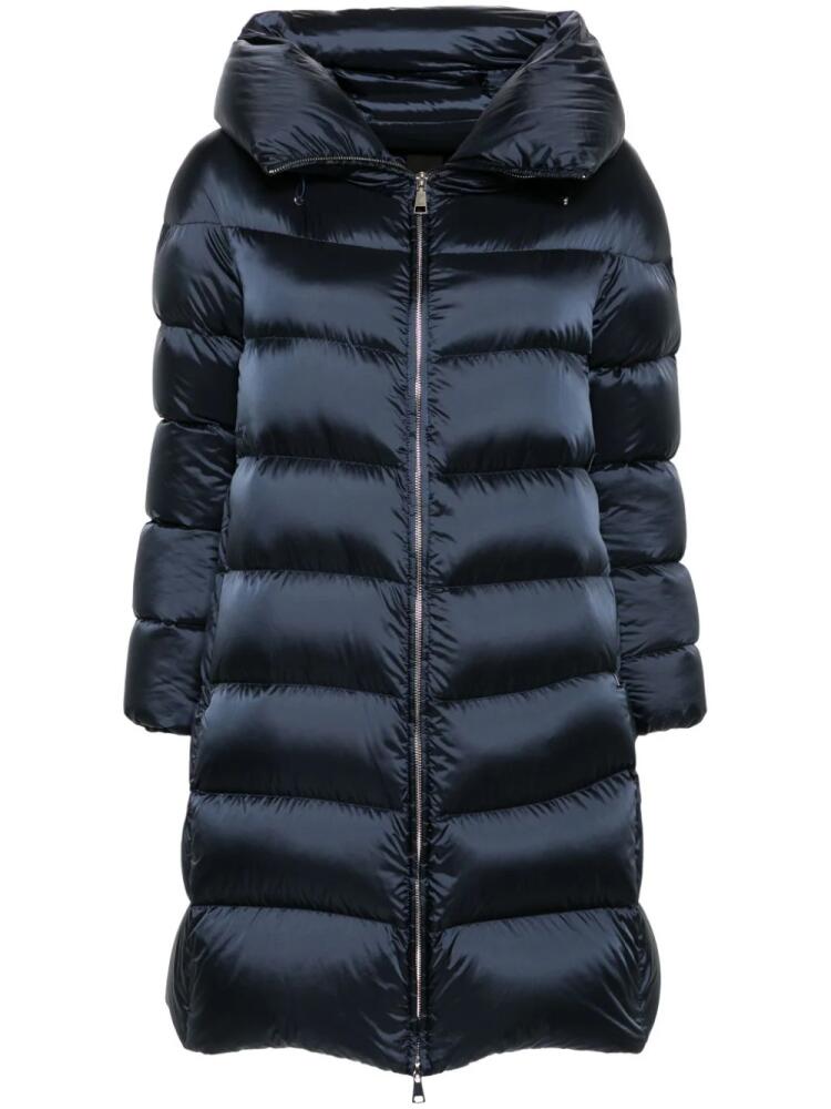 Add hooded down coat - Blue Cover