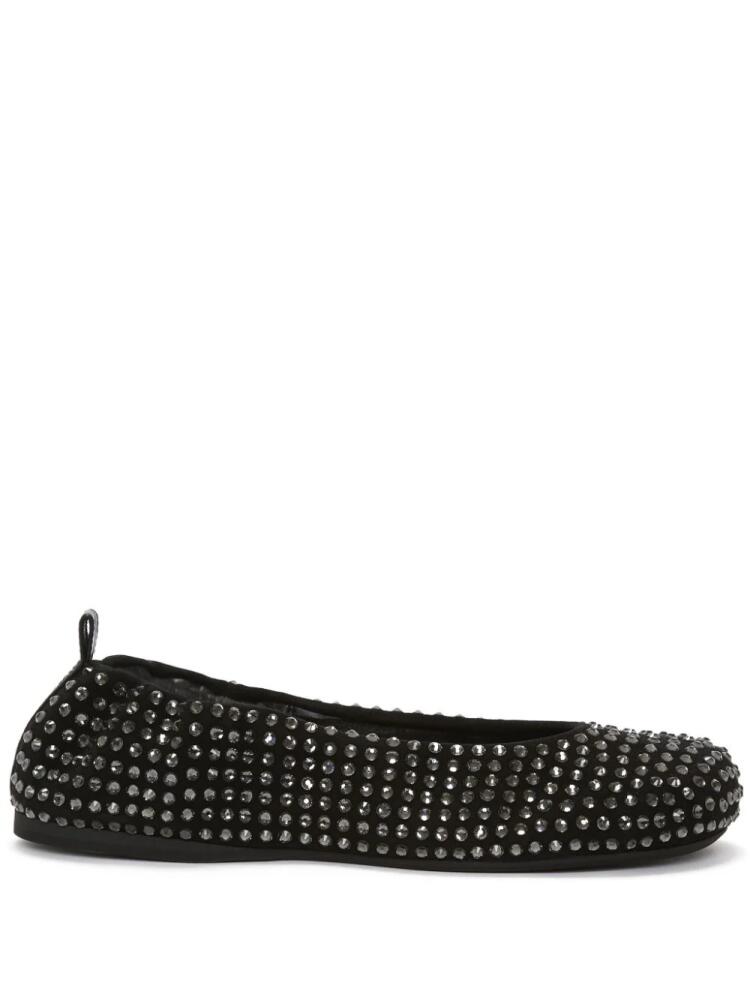 JW Anderson rhinestone ballerina shoes - Black Cover