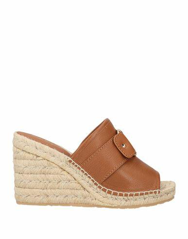 Ferragamo Woman Espadrilles Tan Leather Cover