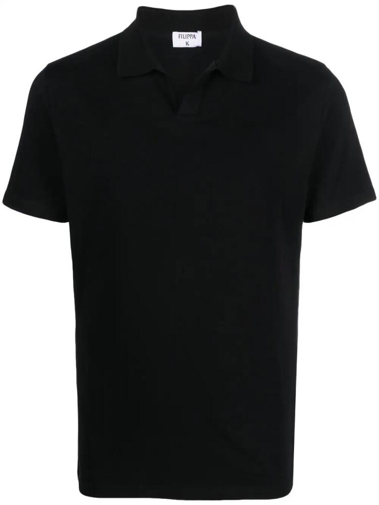 Filippa K short-sleeve polo shirt - Black Cover