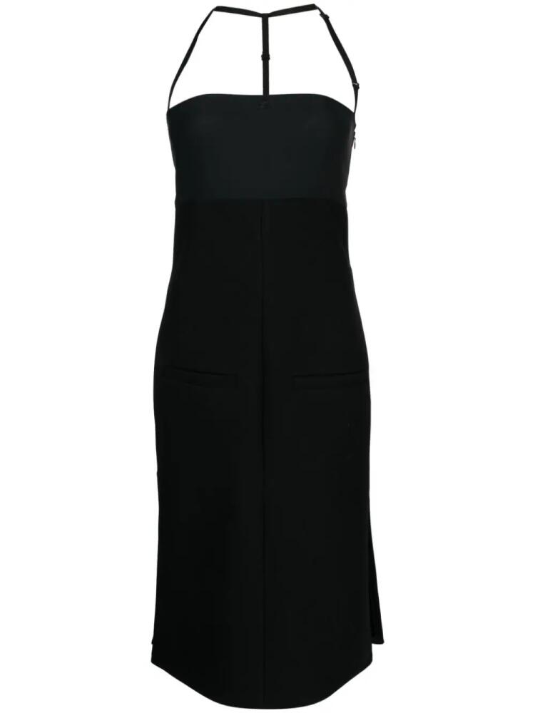 Courrèges Bigout halterneck midi dress - Black Cover