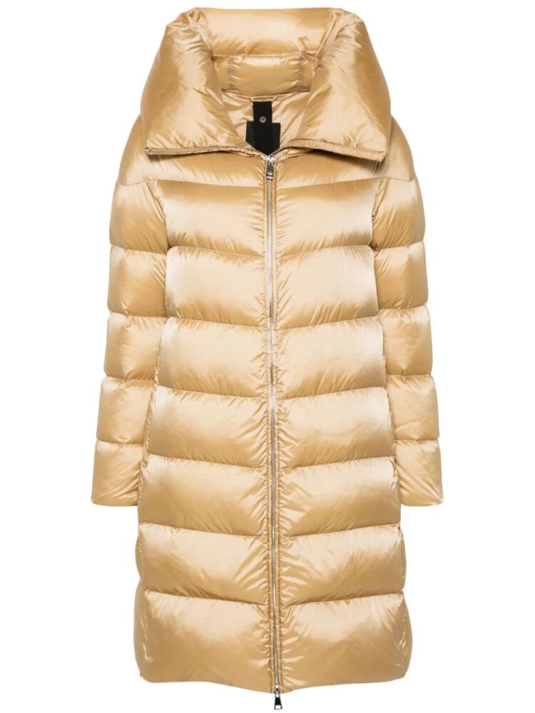 Add hooded down coat - Gold Cover