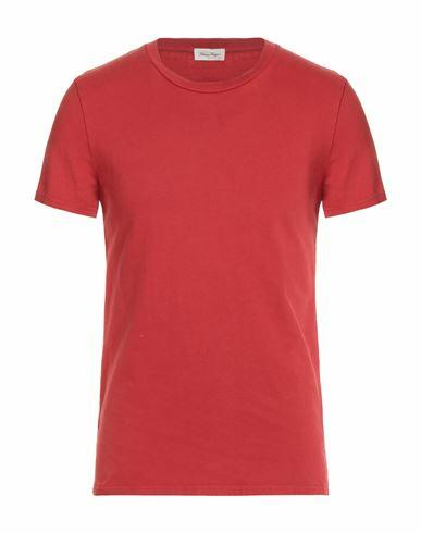 American Vintage Man T-shirt Red Cotton Cover