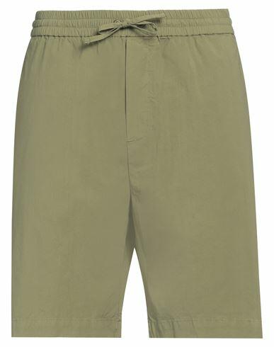 Roÿ Roger's Man Shorts & Bermuda Shorts Military green Cotton, Elastane Cover