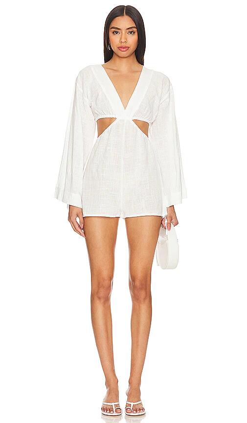 Tularosa Adilah Romper in Ivory Cover