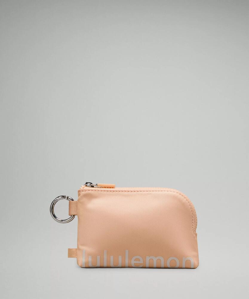 lululemon - Clippable Card Pouch - Orange/Peach Bellini/White Opal Cover