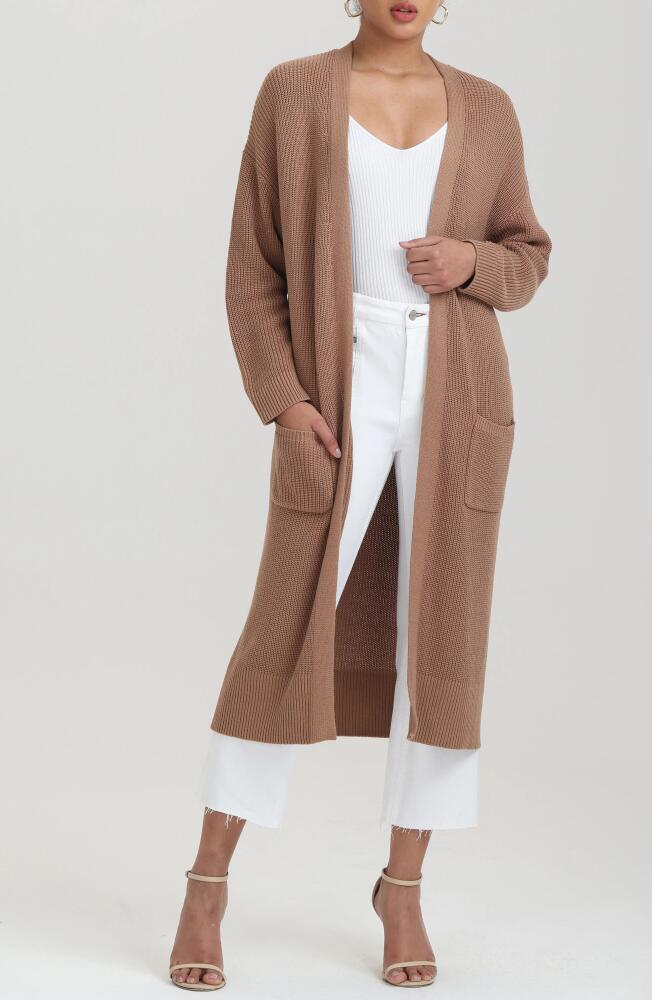 525 Janice Longline Knit Duster in Cinnamon Cover