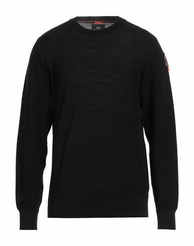 Parajumpers Man Sweater Black Merino Wool Cover