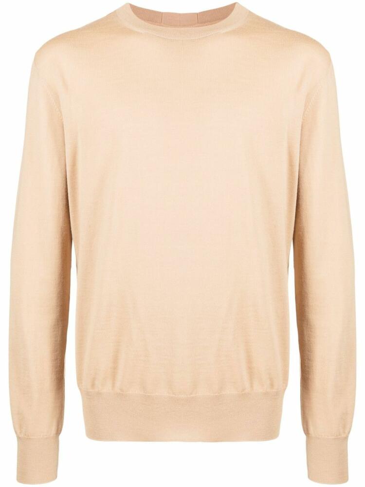 Jil Sander crew neck knitted jumper - Brown Cover