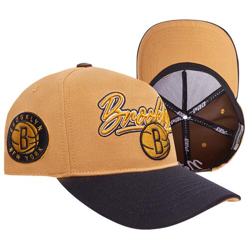 Pro Standard Mens Pro Standard Nets Pinch Front Snapback - Mens Yellow/White Cover