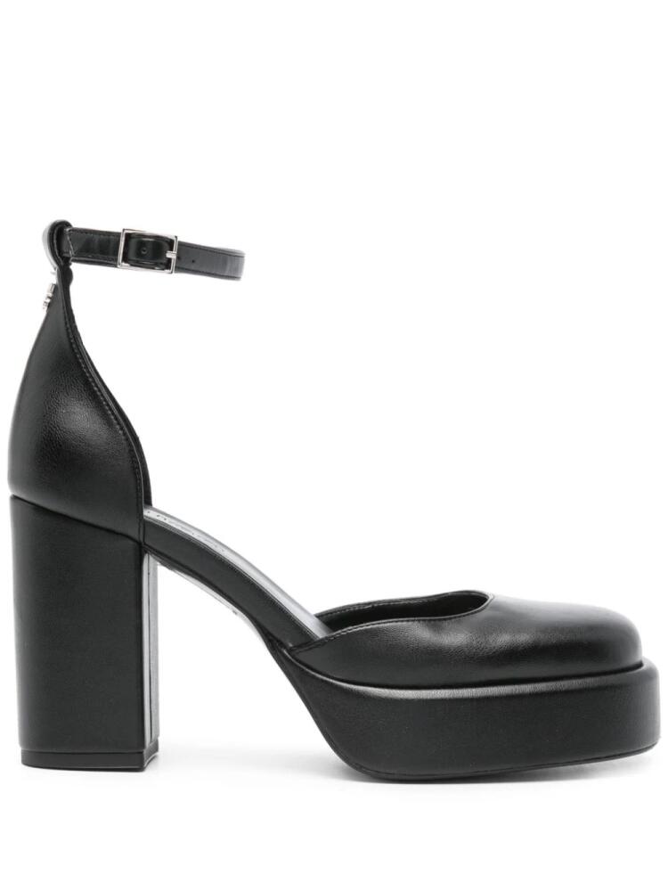 HUGO 95mm faux-leather pumps - Black Cover