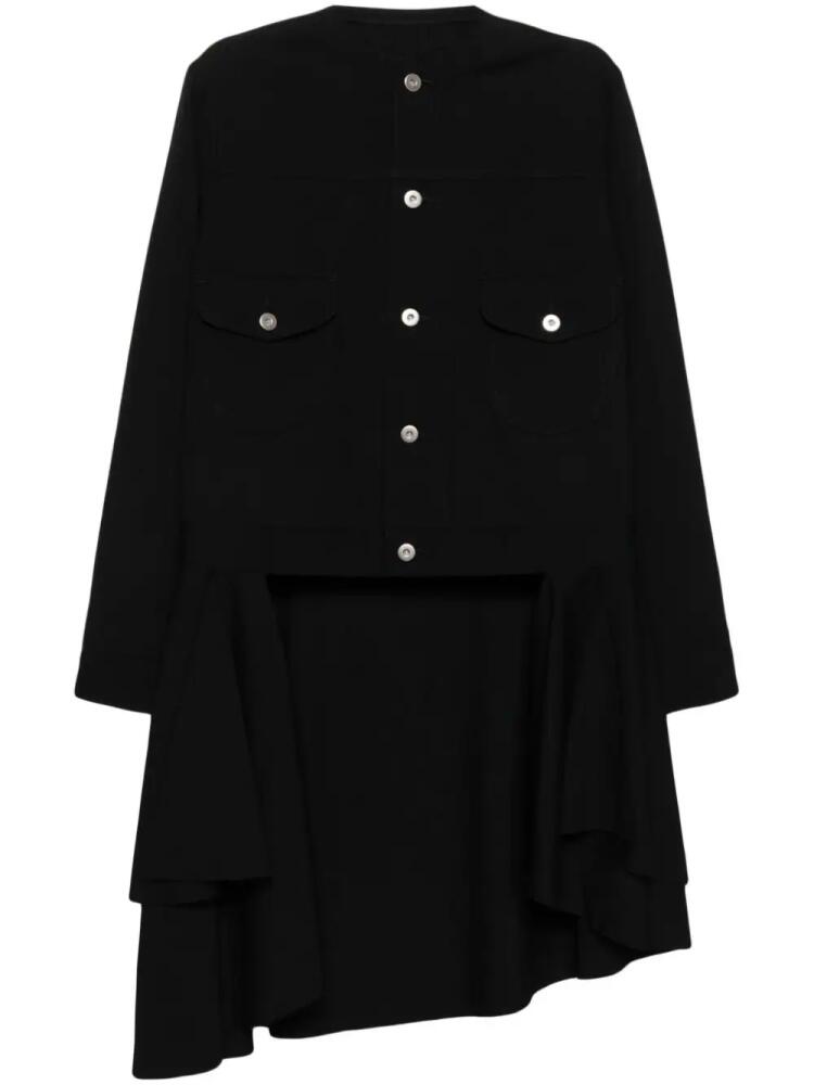 Black Comme Des Garçons distressed panelling jacket Cover