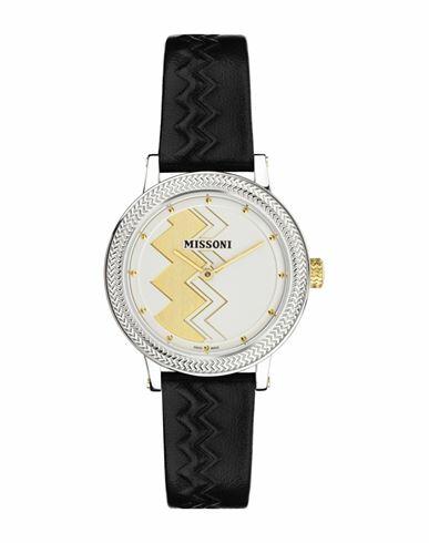 Missoni Missoni Optic Zigzag Leather Watch Woman Wrist watch Silver Stainless Steel Cover