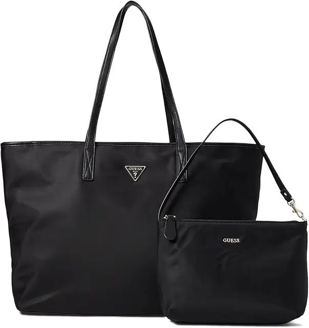 GUESS Power Play Large Tech Tote (Black) Handbags Cover