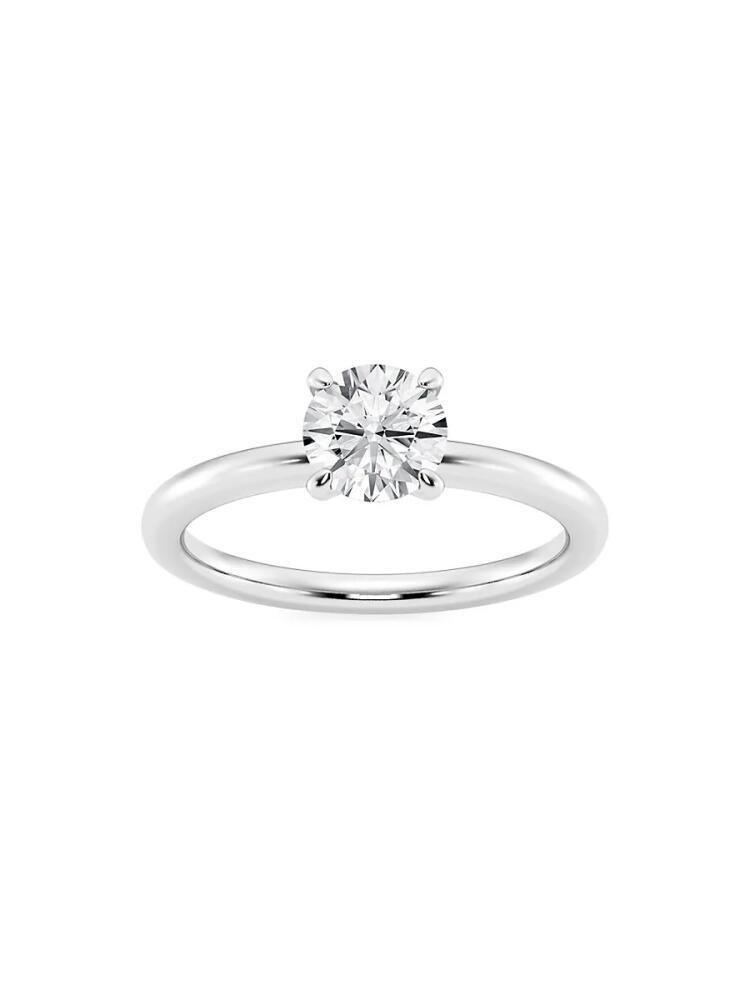 Saks Fifth Avenue Women's Build Your Own Collection Platinum & Round Natural Diamond Solitaire Engagement Ring - 1 Tcw Cover