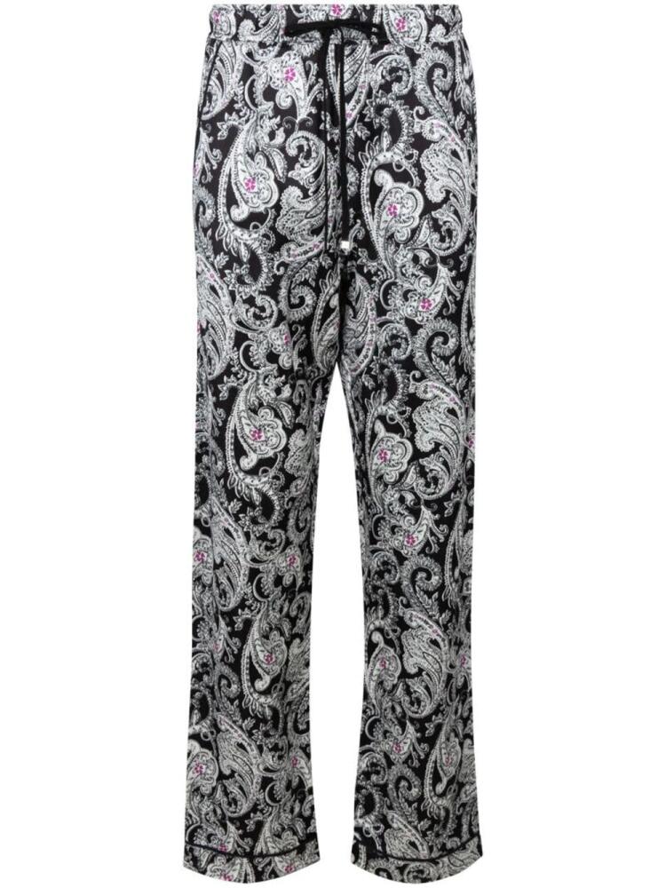 AMIRI paisley-print "Black and White" trousers Cover