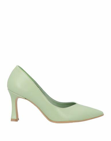 Divine Follie Woman Pumps Sage green Textile fibers Cover