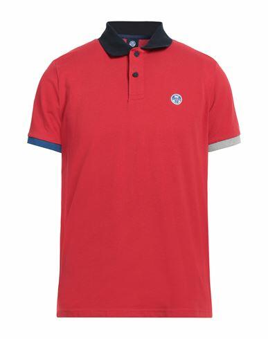 North Sails Man Polo shirt Red Cotton Cover