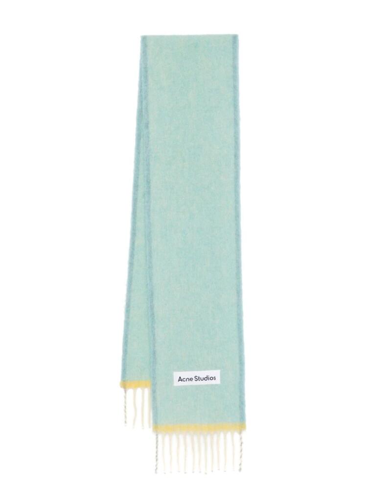 Acne Studios fringed scarf - Blue Cover