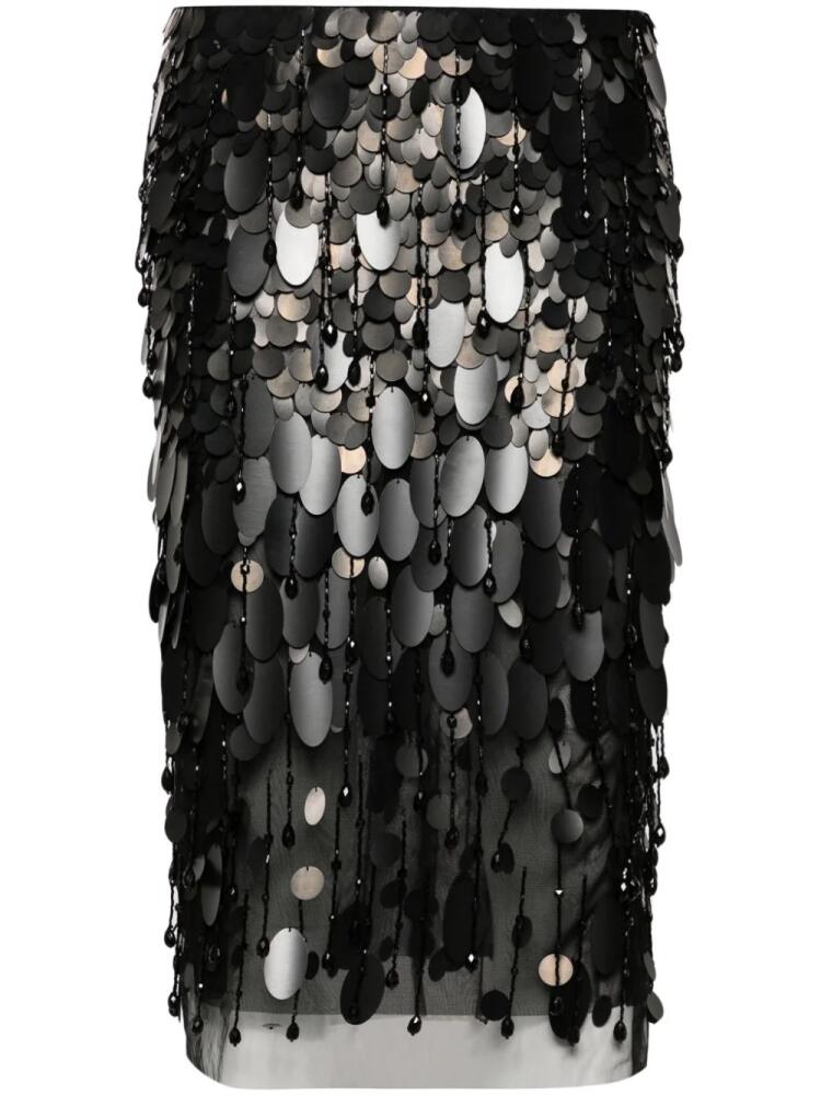 DES PHEMMES sequinned skirt - Black Cover