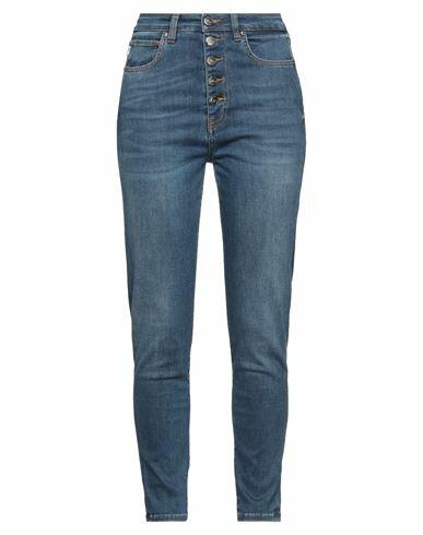 2w2m Woman Jeans Blue Cotton, Elastomultiester, Elastane, Polyester Cover