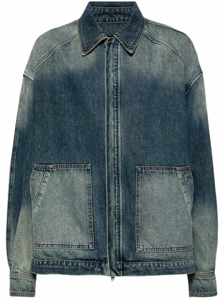 Juun.J zip-up denim jacket - Blue Cover