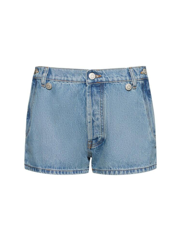 COPERNI Open-hip Cotton Denim Shorts Cover