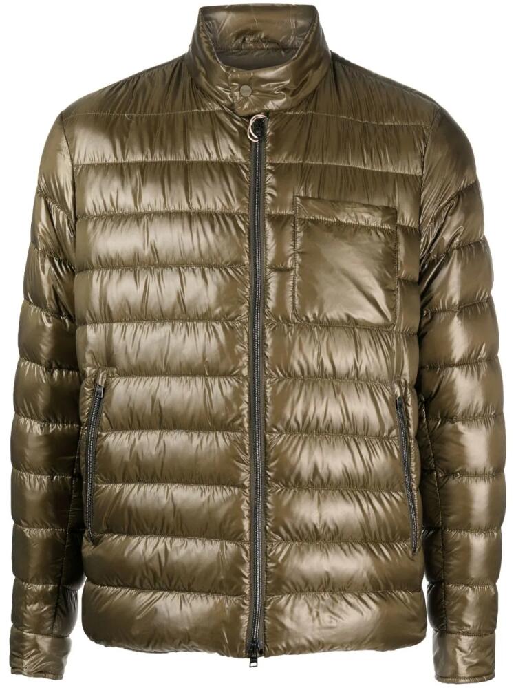 Herno quilted zip-up padded jacket - Green Cover