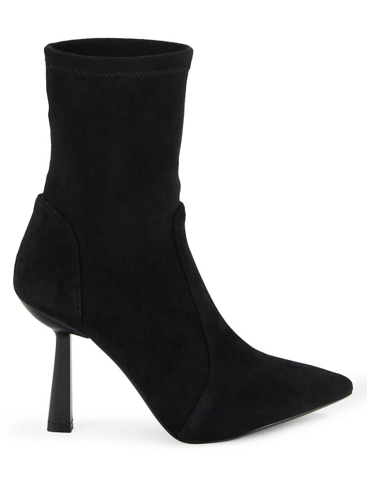 Saks Fifth Avenue Women's Maia Point Toe Suede Ankle Boots - Black Cover