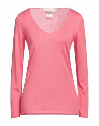 Lamberto Losani Woman Sweater Magenta Cashmere, Silk Cover